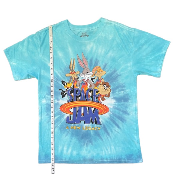 Tie Dye Space Jam New Legacy Tee Shirt (S) - Picture 5 of 7